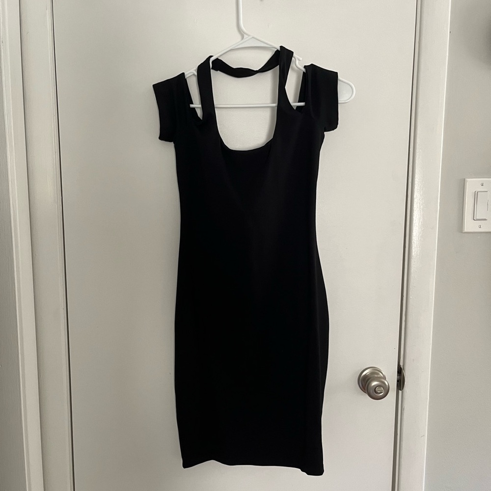 Susana Monaco Halter Midi Dress in Black Size S